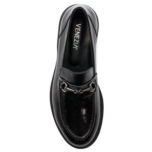 Venezia Black Women's Loafers