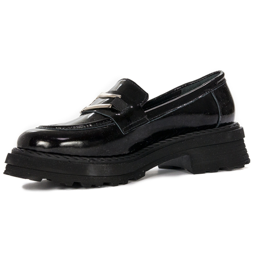 Venezia Black Women's Loafers