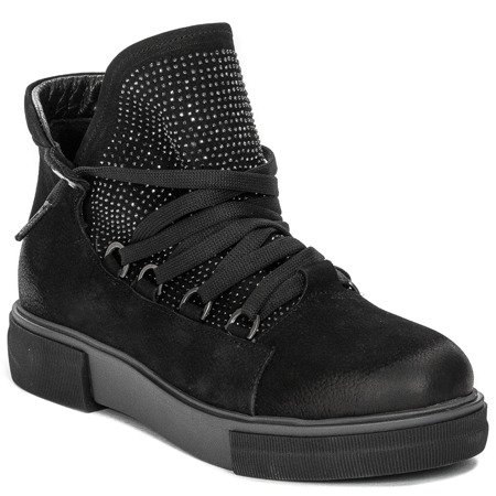 Venezia ESTI3003745 BLANC NUB Black Boots