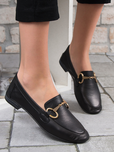 Venezia Flat Shoes Black