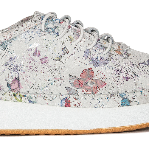 Venezia Flat Shoes White in flowers