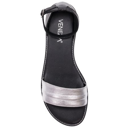 Venezia Lup 6693746 Nero-Arg Black Silver Sandals