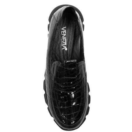 Venezia YSB 0229 501 Black Flat Shoes