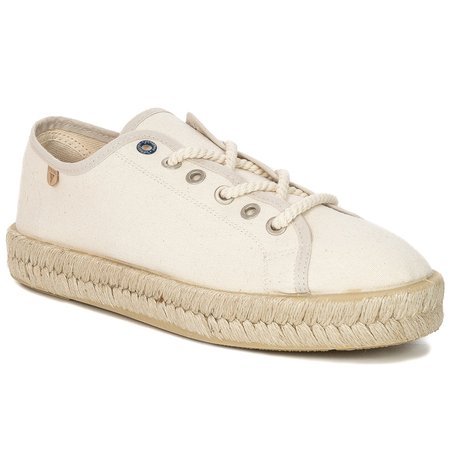 Verbenas 02 0024 03537 Beatriz Pique Recycled Crudo  Beige Espadrilles