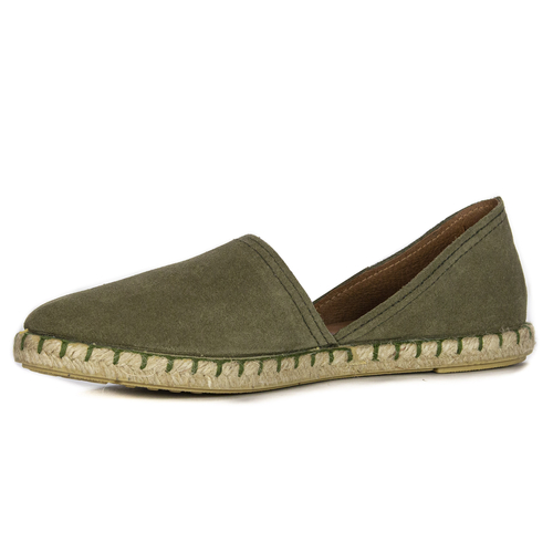 Verbenas Carmen Serraje Kaki Khaki Espadrilles