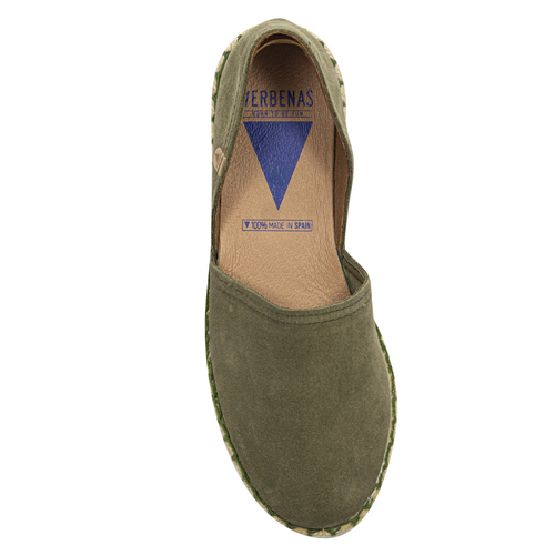 Verbenas Carmen Serraje Kaki Khaki Espadrilles