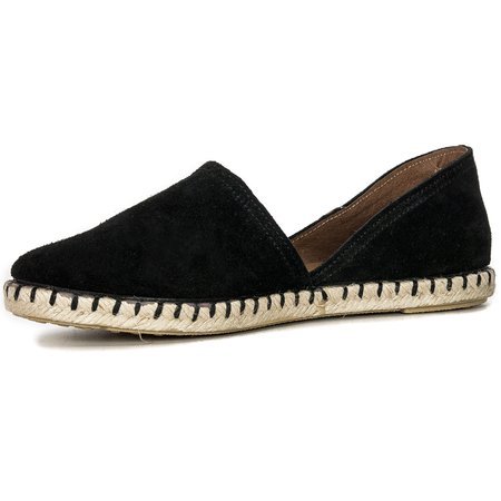 Verbenas Carmen Serraje Negro Espadrilles