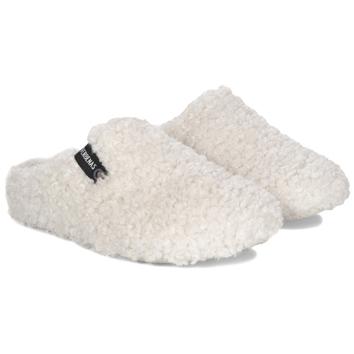 Verbenas York Curly Crudo home slippers