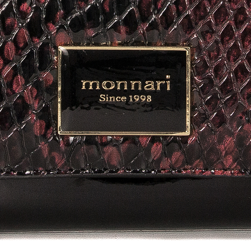 Wallet Monnari PUR002022JZ BLACK WITH BURGUNDY