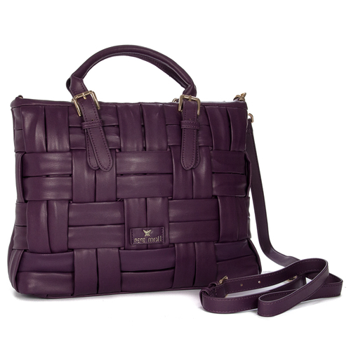 Women's Beige Bag Pepe Moll 232211 Plaited Purple