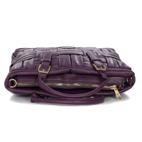 Women's Beige Bag Pepe Moll 232211 Plaited Purple