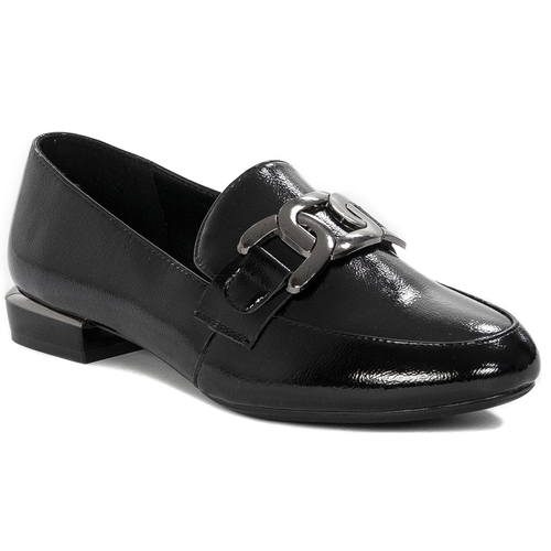 Women's Loafers Shoes Sergio Leone Lacquered Black