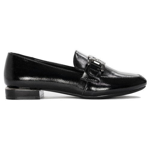 Women's Loafers Shoes Sergio Leone Lacquered Black