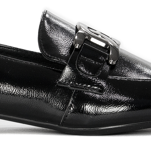 Women's Loafers Shoes Sergio Leone Lacquered Black