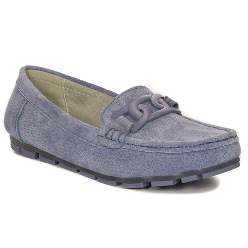 Women's Moccasins Filippo leather nubuck blue