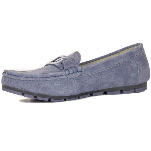 Women's Moccasins Filippo leather nubuck blue