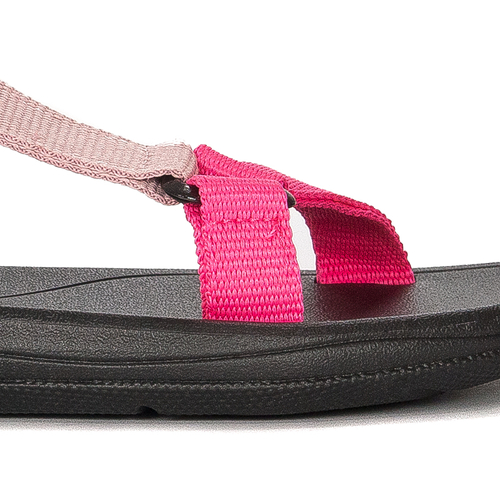 Women's flat velcro rainbow sandals
