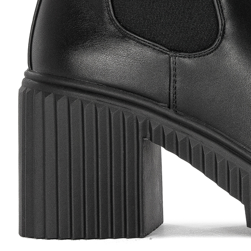 Women's high-heeled boots BLACK