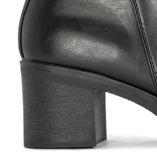 Women's high-heeled boots Black