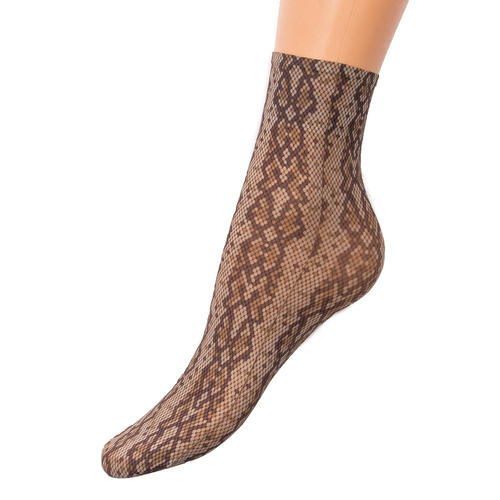 Women's patterned lycra socks Magnetis Collant I Reptile Leather