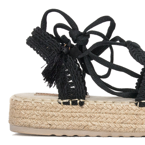 Women's sandals espadrilles Black