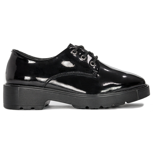 Women's shoes Filippo black lacquered leather