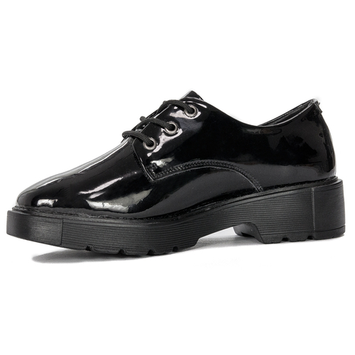 Women's shoes Filippo black lacquered leather