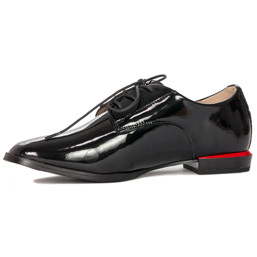 Women's shoes Filippo black lacquered leather