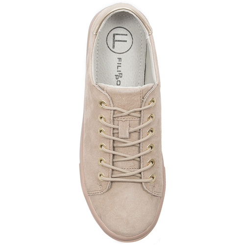 Women's shoes Filippo leather suede beige