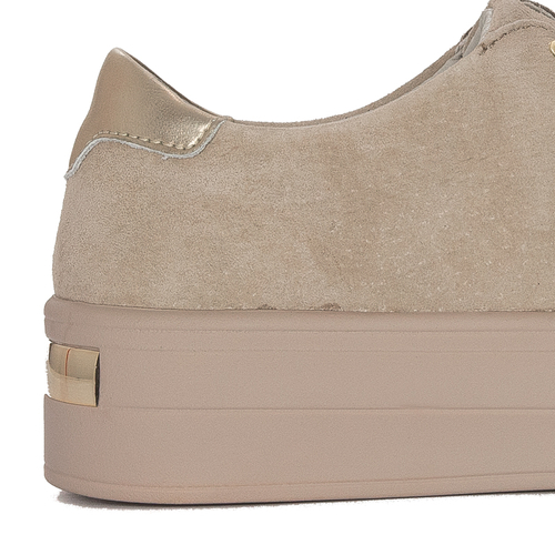 Women's shoes Filippo leather suede beige