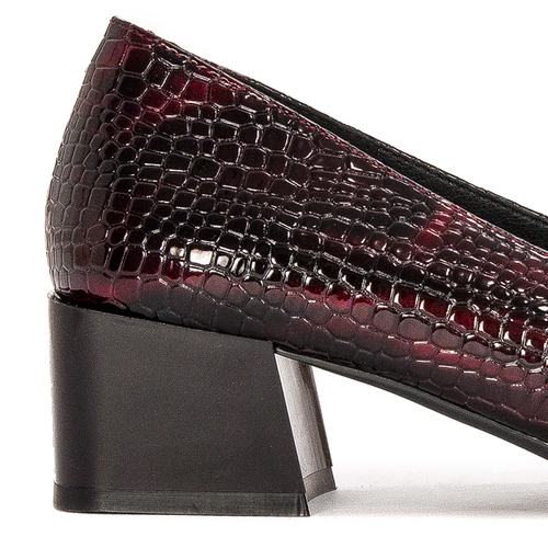 Women's shoes Sergio Leone lacquered Burgundy