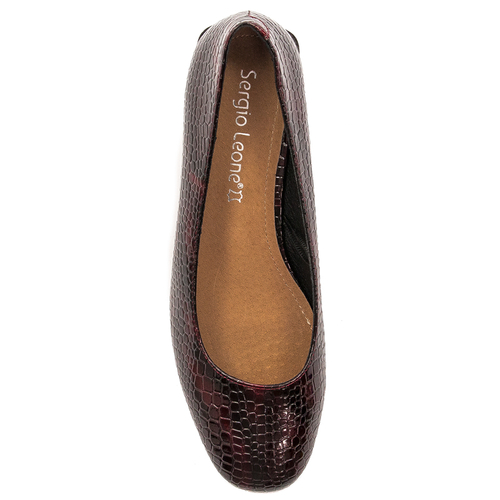 Women's shoes Sergio Leone lacquered Burgundy