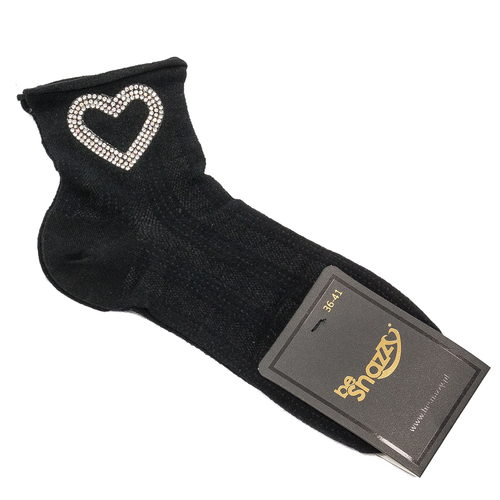 Women's socks Be Snazzy SK-54 Black Heart