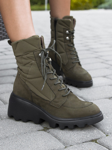 Wonders Alga Khaki Women's Boots