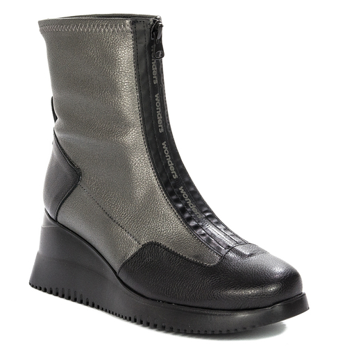 Wonders India Negro Plomo Women's Boots