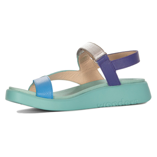 Wonders Women's Leather Sandals Mint