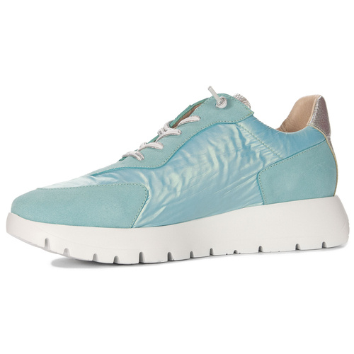 Wonders Women's Platform Half Shoes Blue