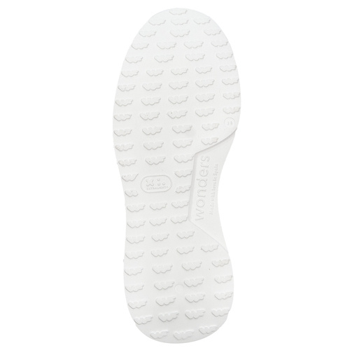 Wonders Women's Platform Half Shoes White