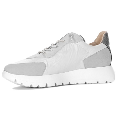 Wonders Women's Platform Half Shoes White