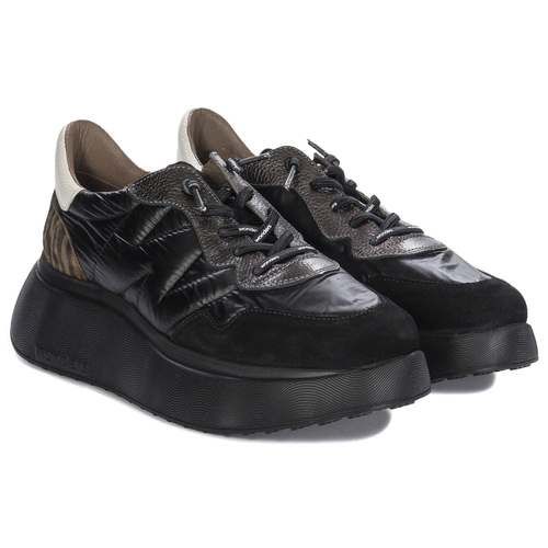 Wonders Women's Sneakers low shoes Roma Negro Plomo