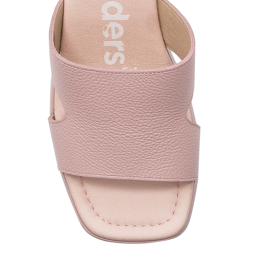 Wonders Women's leather mules Wild V Rosa pink