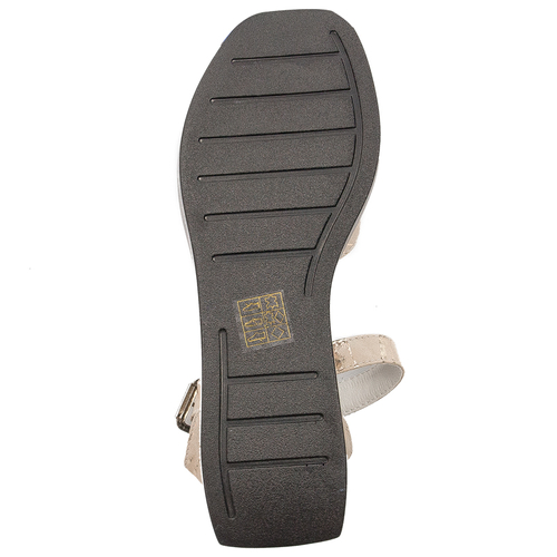 Artiker Gold Women's Leather Sandals