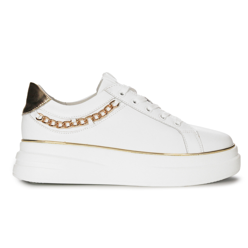 Artiker White-Gold Women's Sneakers