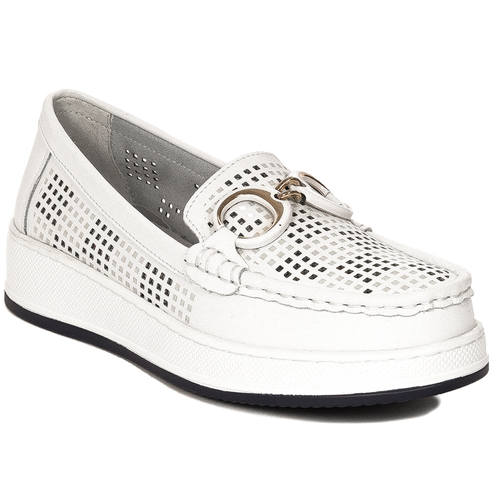 Artiker White Women's Flat Shoes