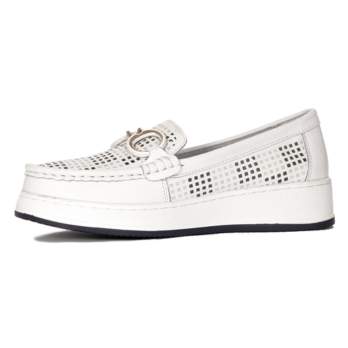 Artiker White Women's Flat Shoes