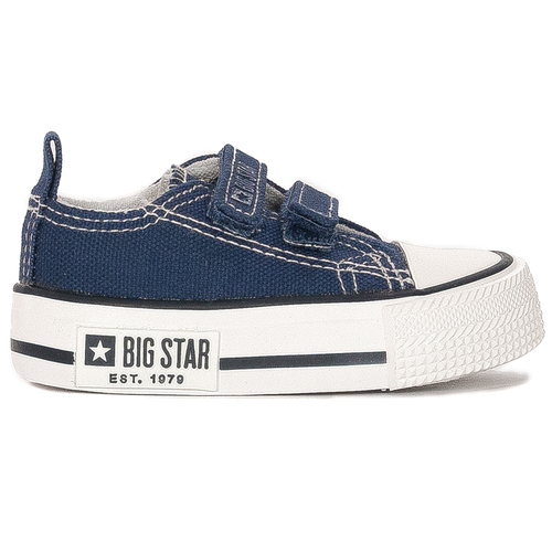 Big Star Children's sneakers for boys with velcro navy blue