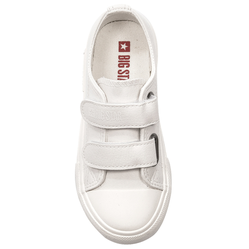 Big Star Children's white sneakers with velcro