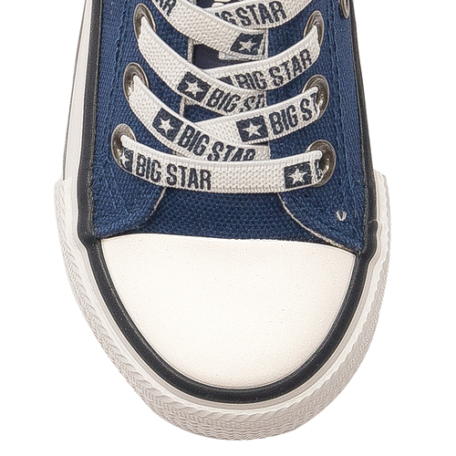 Big Star Navy children's slip-on black sneakers