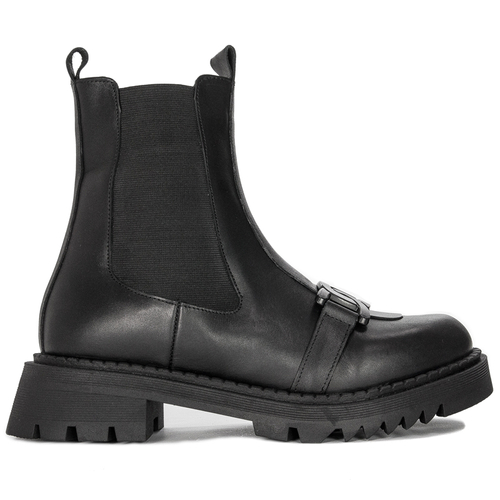 Boccato Women's boots, black leather boots