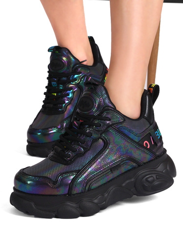 Buffalo Women's Black Rainbow Sneakers